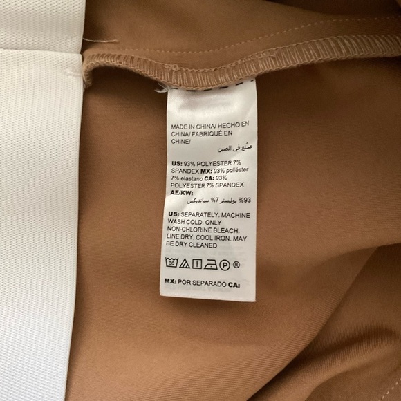 Chico’s Faux Suede Leggings High Waist Pull On Camel Women’s Sz 8R (Chico’s 1R) - Picture 9 of 10